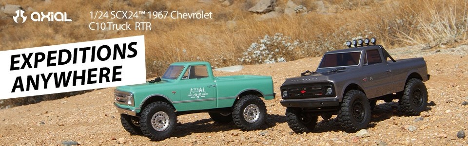 Axial SCX24 Chevrolet C10 Rock Crawler 4WD Sølv