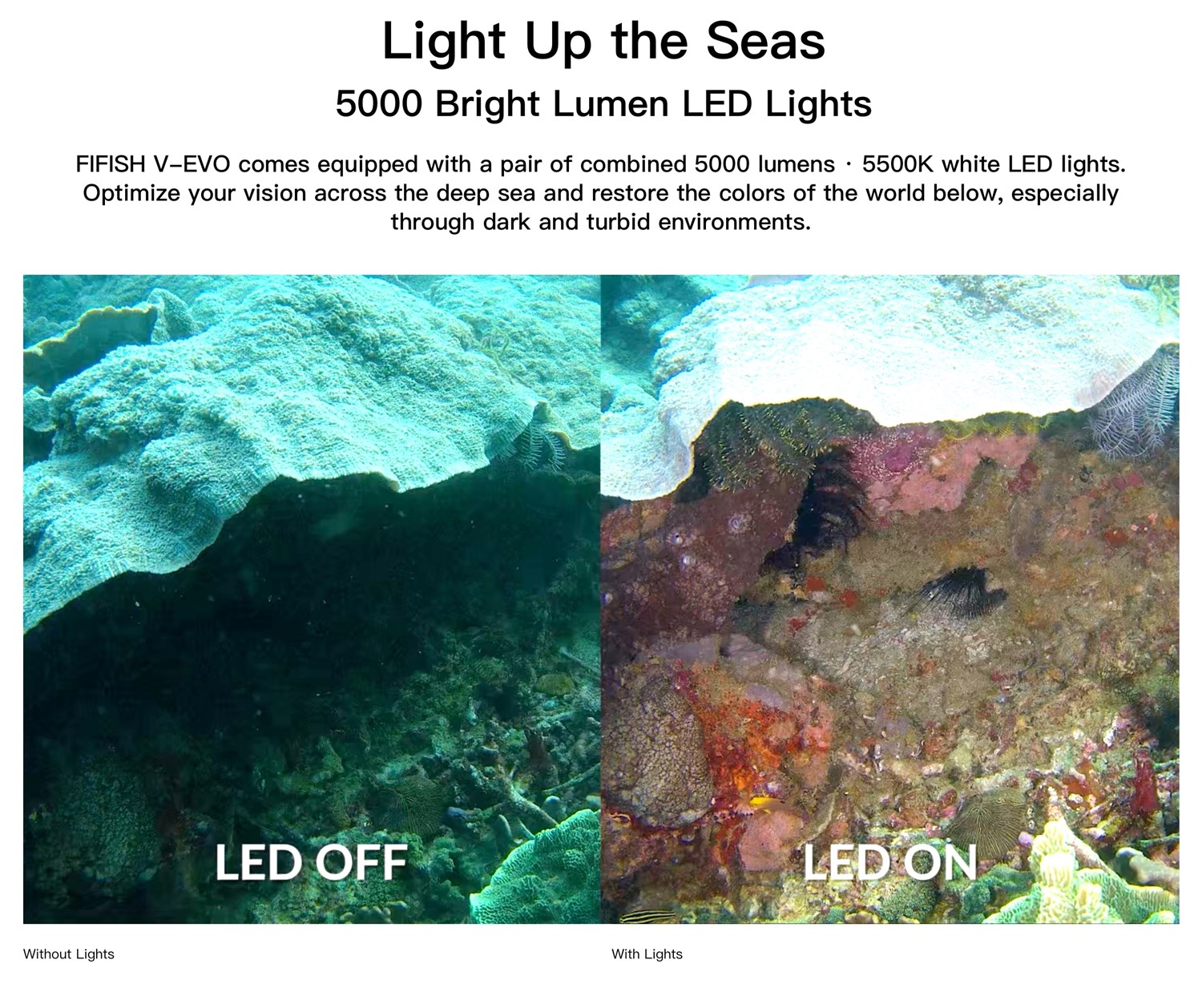 FIFISH V-EVO 100m - Undervandsdrone/ROV