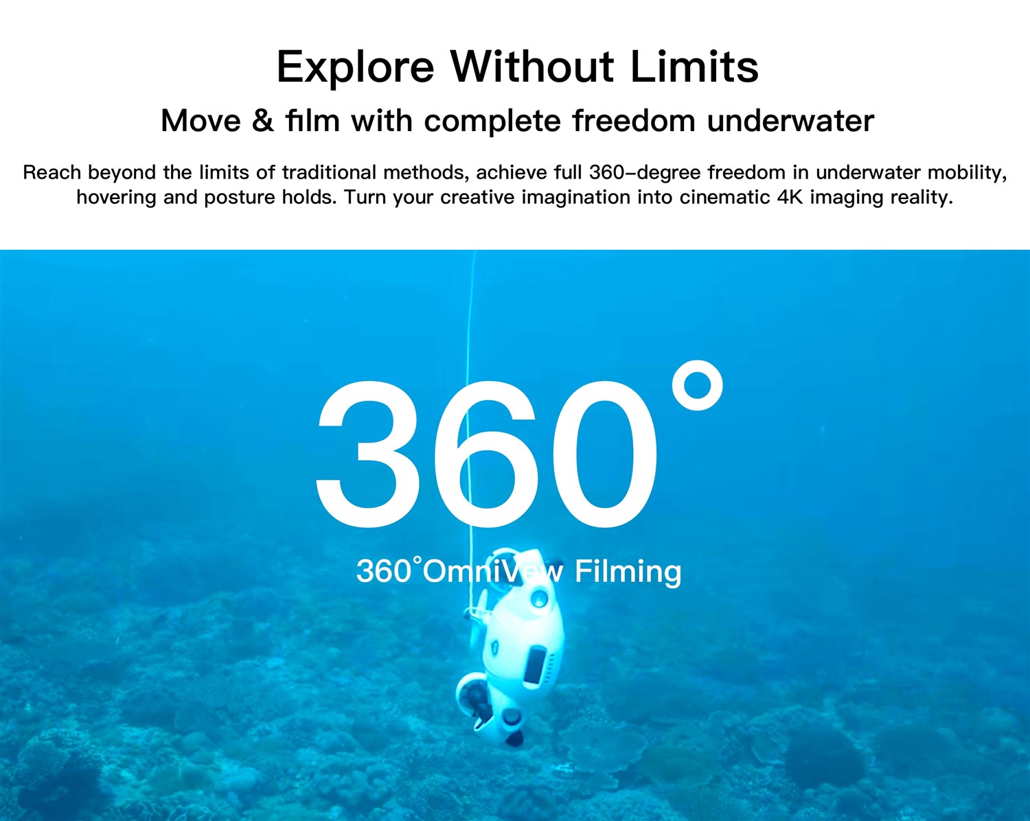 FIFISH V-EVO 100m - Undervandsdrone/ROV