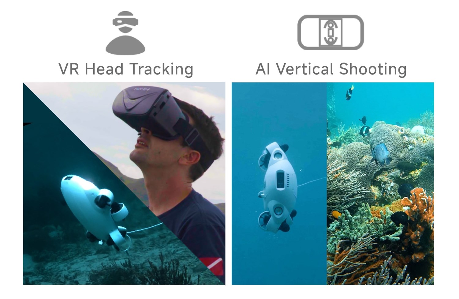 FIFISH V-EVO 100m m/Grip arm - Undervandsdrone