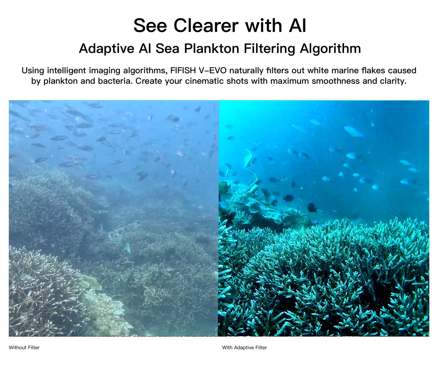 FIFISH V-EVO 100m m/Grip arm - Undervandsdrone