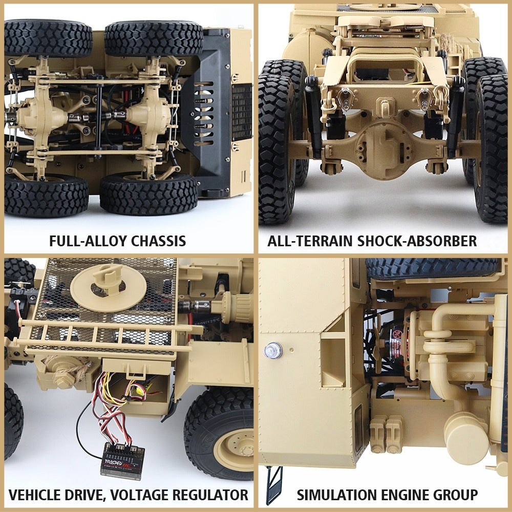 HG Militær lastbil 8x8 RTR - Army Green