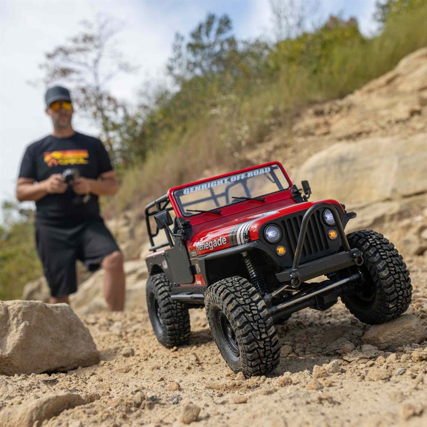 Axial SCX10 III Jeep CJ-7 4WD Rød RTR