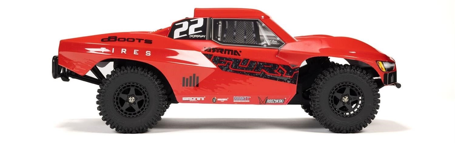 ARRMA Fury Mega 550 2WD Rød - Komplet