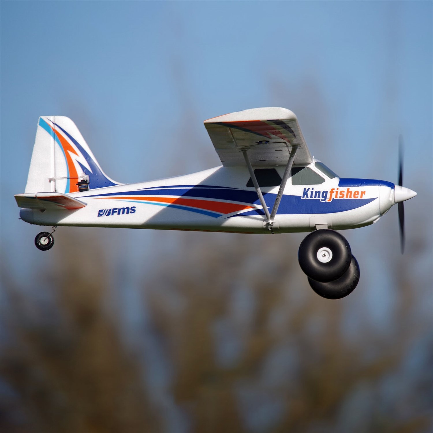 FMS Kingfisher 1400mm m/Ski/Flåder - Gyro V3 PNP