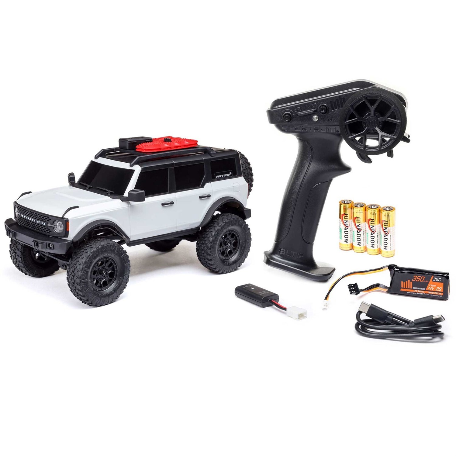 Axial SCX24 Ford Bronco Rock Crawler 4WD Hvid