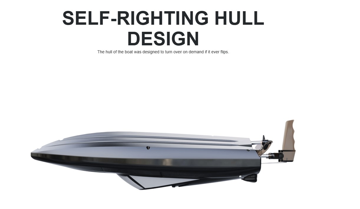 UDI Skater RC Båd - Sort 2.4GHz